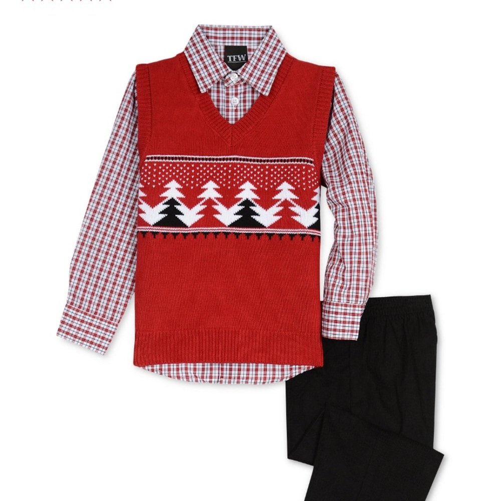 Boys Sweater Vest Set